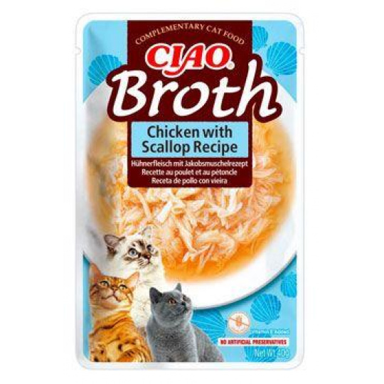 Churu Cat Broth Chicken with Scallop Recipe 40g