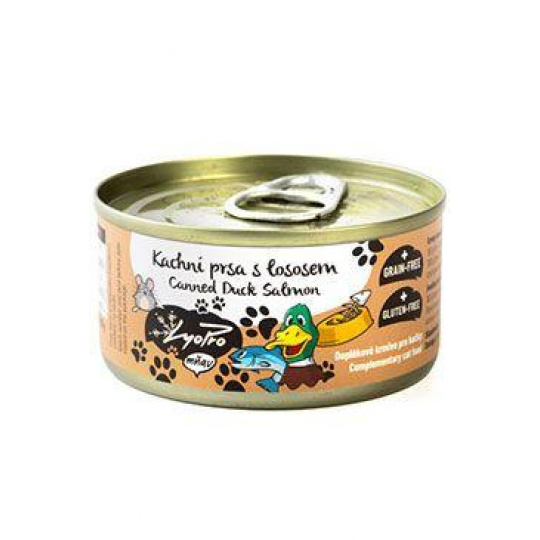 Lyopro Cat konz. Kachní prsa s lososem 85g