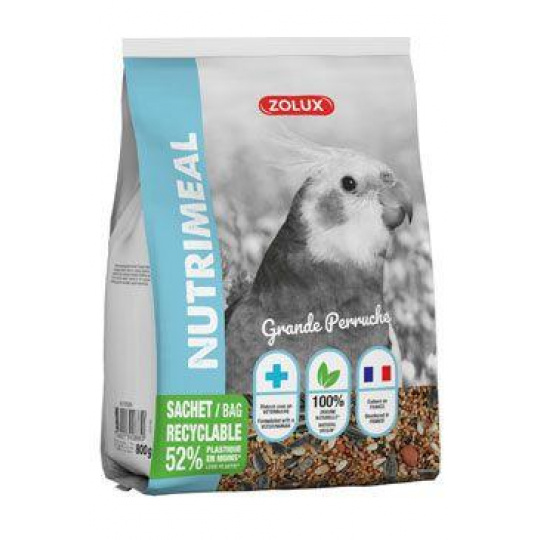 Krmivo pro střední papoušky NUTRIMEAL 800g Zolux Krmivo pro střední papoušky NUTRIMEAL 800g Zolux