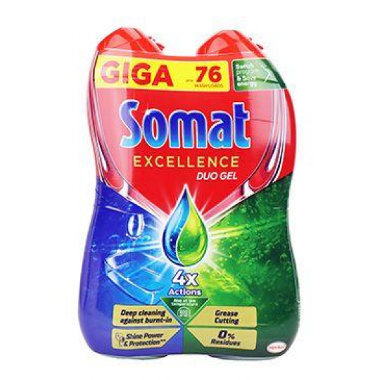 Gel do myčky Somat Excellence Duo 2x684ml 76dávek Gel do myčky Somat Excellence Duo 2x684ml 76dávek