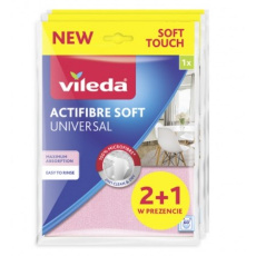 Vileda ACTIFIBRE Soft Universal Měkká utěrka 2 +1  ks.