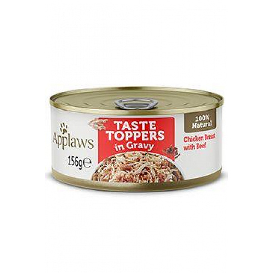 Applaws Dog konz. Toppers Gravy kuře s hovězím 156g