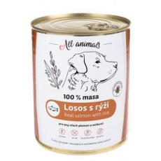 All Animals DOG konz. Losos mletý s rýží 800g All Animals DOG konz. Losos mletý s rýží 800g
