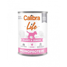 Calibra KONZERVA dog Puppy & Junior Life Chicken & Rice 6 x 400g