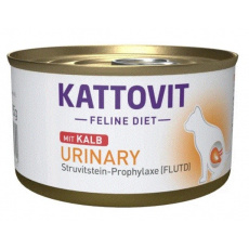 KATTOVIT Feline Diet Urinary Veal - mokré krmivo pro kočky - 85g