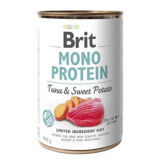 BRIT Mono Protein Tuna with sweet potato - mokré krmivo pro psy - 400g