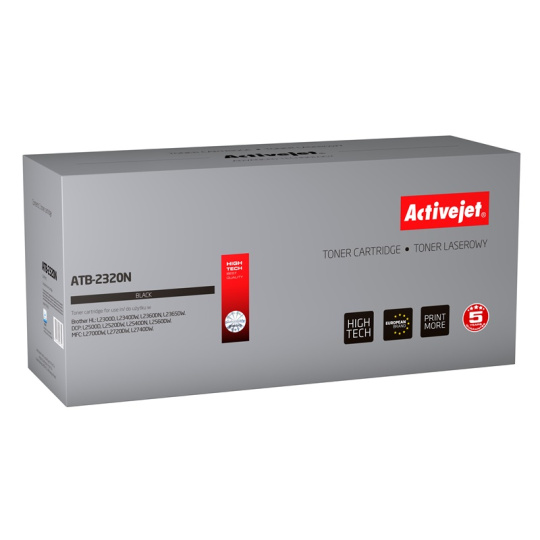 Activejet Toner ATB-2320N (zamiennik Brother TN-2320; Supreme; 2600 stron; czarny)