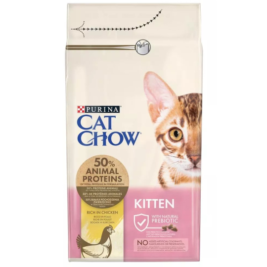 Purina Cat Chow Kitten suché krmivo pro kočky Kotě Kuřecí maso 1,5 kg