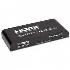 Qoltec 51797 Aktivní HDMI Splitter 2 x HDMI 4K x 2K | 6 Gb/s | 60 Hz