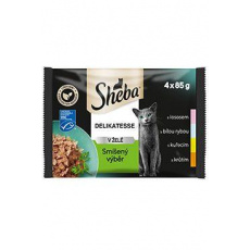 Sheba kapsa Delikatesse mix výběr 4x85g Sheba kapsa Delikatesse mix výběr 4x85g