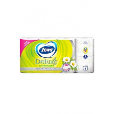 Wc toaletní papír ZEWA Deluxe Aqua Tube Camomile3V 8ks Wc toaletní papír ZEWA Deluxe Aqua Tube Camomile3V 8ks