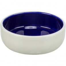 Keramická miska s glazurou 300ml/13 cm - krémovo/modrá