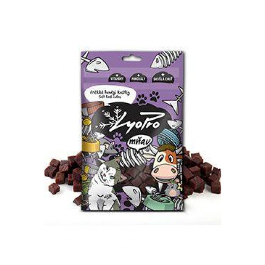 Lyopro Cat poch. sušené Měkké hovězí kostky 70g