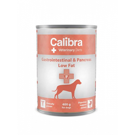 Calibra VD Dog Gastrointestinal & Pancreas Low Fat konzerva 400 g