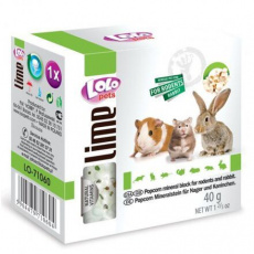 LOLO popcorn minerální kámen pro hlodavce 40 g LOLO popcorn minerální kámen pro hlodavce 40 g
