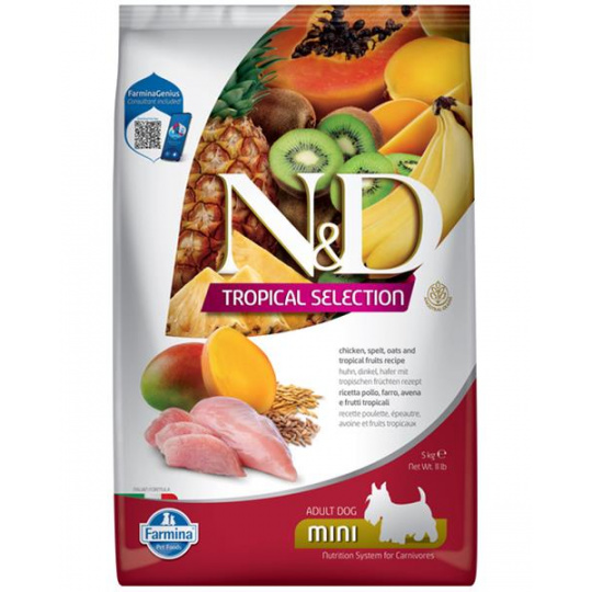 N&D TROPICAL SELECTION DOG Adult Mini Chicken 5kg N&D TROPICAL SELECTION DOG Adult Mini Chicken 5kg