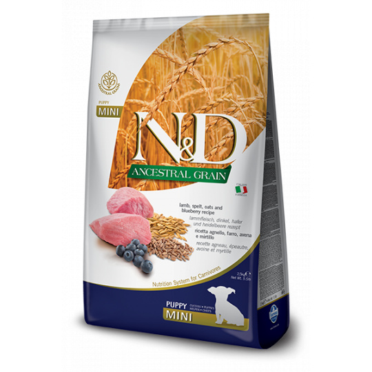 N&D LG DOG Puppy Mini Lamb & Blueberry 7kg