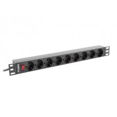 LANBERG POWER STRIP RACK 19" PDU 1U 9X SHUKO