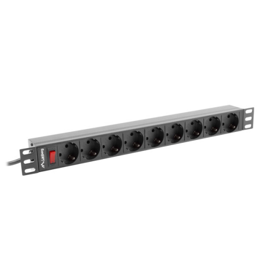 LANBERG POWER STRIP RACK 19" PDU 1U 9X SHUKO