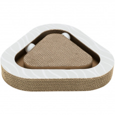 Škrabací karton triangl, s míčky a catnipem, 36 x 5 x 36/36 cm Škrabací karton triangl, s míčky a catnipem, 36 x 5 x 36/36 cm