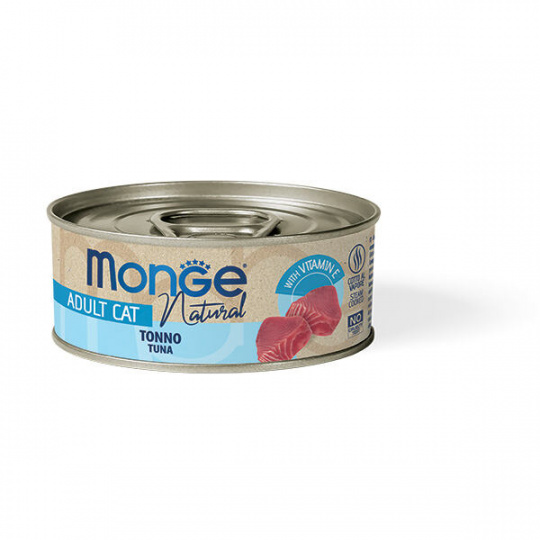 MONGE NATURAL atlantický tuňák pro kočky 80 g