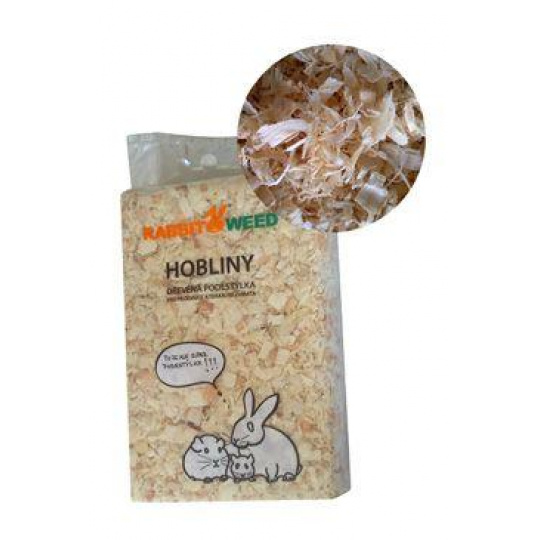 Hobliny podestýlka lis.hrubá TOP RabbitWeed 30l/0,6kg Hobliny podestýlka lis.hrubá TOP RabbitWeed 30l/0,6kg