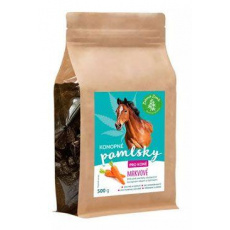 Konopné pamlsky pro koně mrkvové 500g Konopné pamlsky pro koně mrkvové 500g