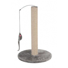 Škrabadlo sloupek s hračkou šedá 63cm Zolux Škrabadlo sloupek s hračkou šedá 63cm Zolux