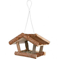 Venkovní krmítko NATURA závěsné, přírodní dřevo 32x23x20 cm Venkovní krmítko NATURA závěsné, přírodní dřevo 32x23x20 cm