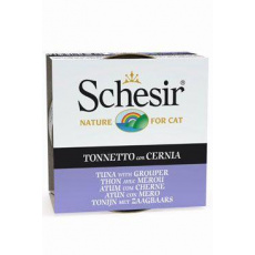 Schesir Cat konz. Adult tuňák/kanic 85g Schesir Cat konz. Adult tuňák/kanic 85g