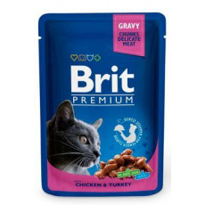 BRIT Premium cat Kapsička Adult Chicken & Turkey 100 g BRIT Premium cat Kapsička Adult Chicken & Turkey 100 g