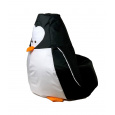 Sako taška pouf Penguin černobílá XL 130 x 90 cm