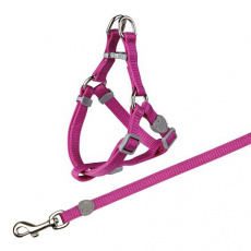 Nylonový postroj s vodítkem pro kočku 26-37cm/10mm, 1,20m Nylonový postroj s vodítkem pro kočku 26-37cm/10mm, 1,20m