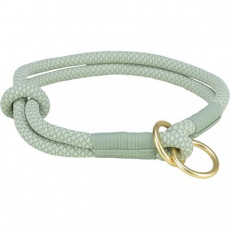 Soft Rope okrúhly polostahovací obojok, šalvia/mäta