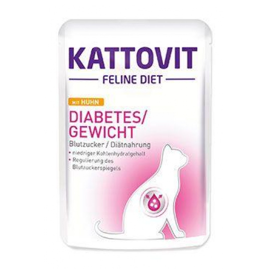 Kattovit Cat Diabetes/Gewicht kuře kapsa 85g