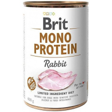 BRIT Mono Protein Rabbit - vlhké krmivo pro psy - 400g