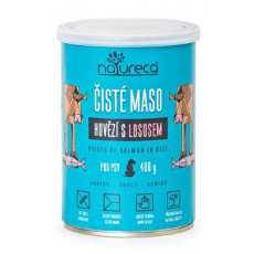NATURECA konz. hovězí s lososem pro psy 400g NATURECA konz. hovězí s lososem pro psy 400g