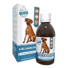 Kašel a nachlazení sirup pro psy TOPVET 200ml Kašel a nachlazení sirup pro psy TOPVET 200ml