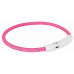 Svítící kroužek USB na krk M-L 45 cm/7 mm růžový (RP 2,10 Kč)