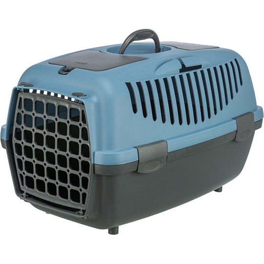 Transportní box CAPRI II, XS-S: 37x34x55cm (max. 8kg), tmavě šedá/modrá