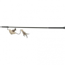 XXL prut na hraní s rybkou a peříčky, 65 cm, polyester/plast XXL prut na hraní s rybkou a peříčky, 65 cm, polyester/plast