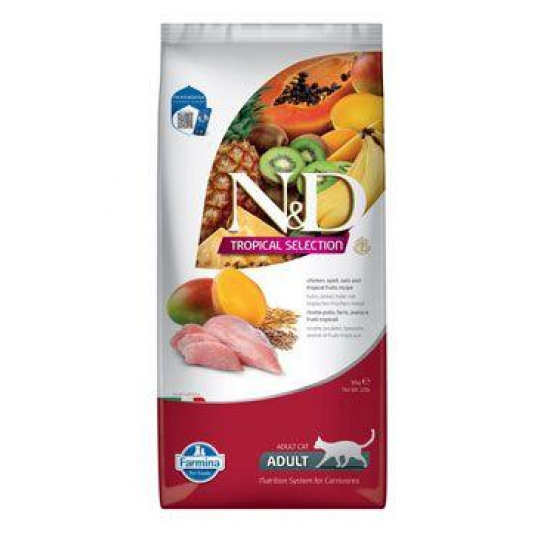 Farmina N&D cat TROPICAL SELECTION (AG) adult, chicken 10 kg