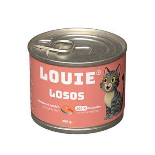 Louie Cat konz. Losos s prebiotiky 200g Louie Cat konz. Losos s prebiotiky 200g