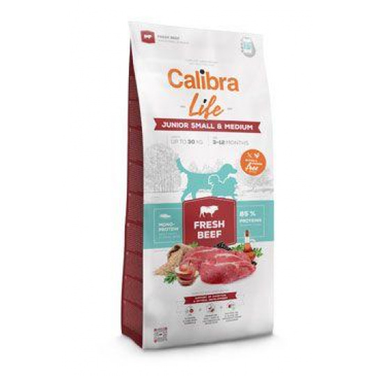 Calibra Dog Life Junior Small & Medium Fresh Beef 2,5 kg Calibra Dog Life Junior Small & Medium Fresh Beef 2,5 kg