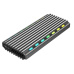 Gembird EE2280-U3C-03 USB 3.1 kryt pro disky M.2 NVMe, RGB, hliník