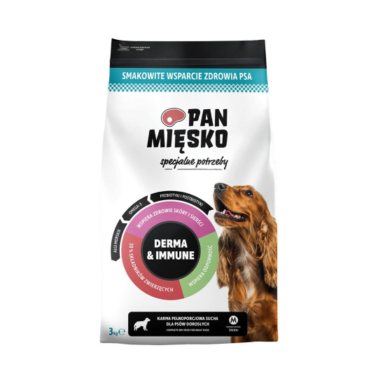 PAN MIĘSKO Special needs Derma & Immune - suché krmivo pro psy - 3kg