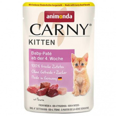 Carny Kitten 85 g Baby Paté, kapsička pro koťata Carny Kitten 85 g Baby Paté, kapsička pro koťata