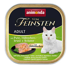 V.Feinsten CORE krůta, kuřecí prsa + bylinky pro kočky 100g