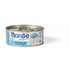 MONGE SUPREME STERILISED tuňák a kalamáry pro kočky 80 g MONGE SUPREME STERILISED tuňák a kalamáry pro kočky 80 g