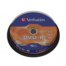Verbatim DVD-R Matt Silver 4,7 GB 10 kusů